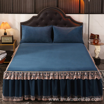 220gsm 100% flannel bedskirt sets